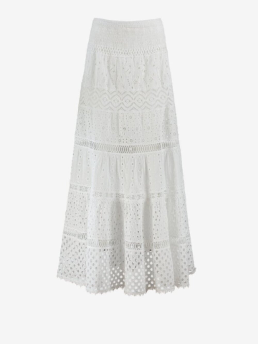 Temptation Positano Alabama Lace Skirt Bianco White Medium NWT
